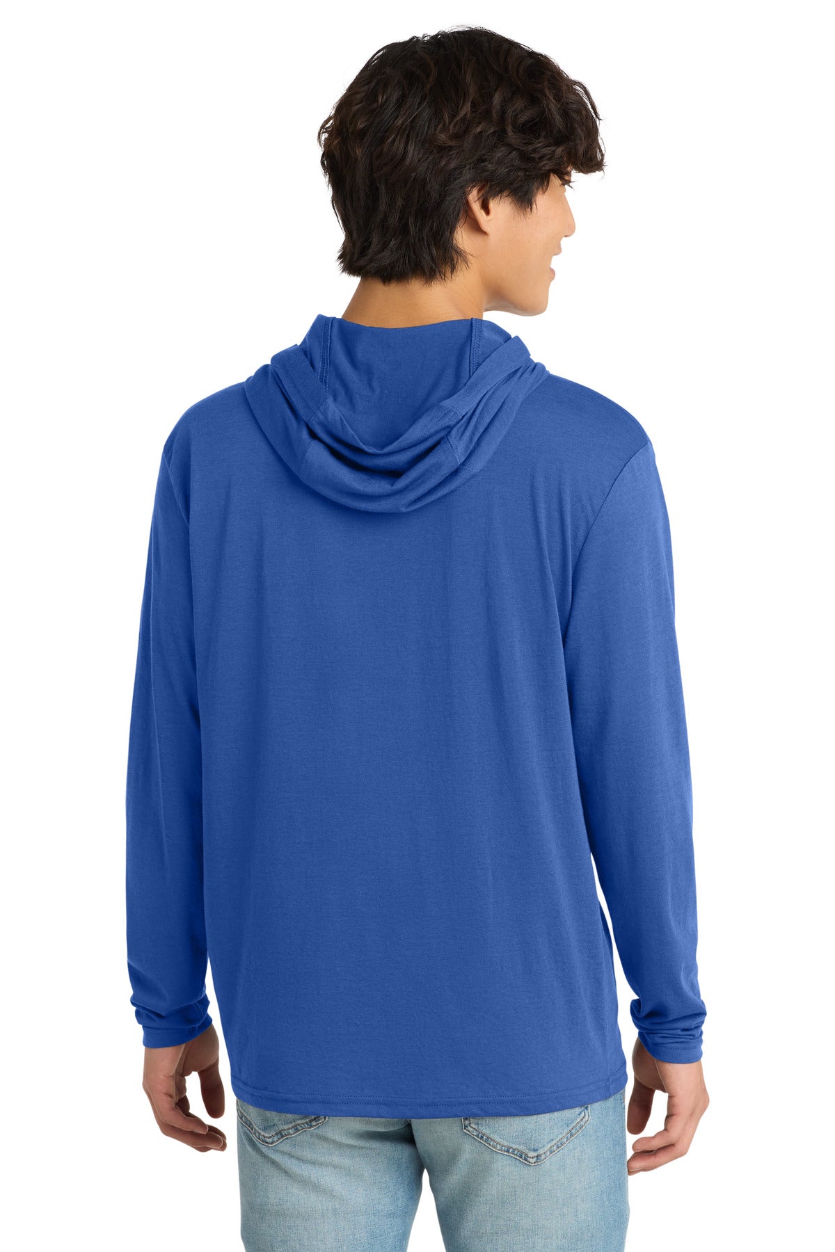 Deep Royal District Perfect Tri Long Sleeve Hoodie. DM139 plain