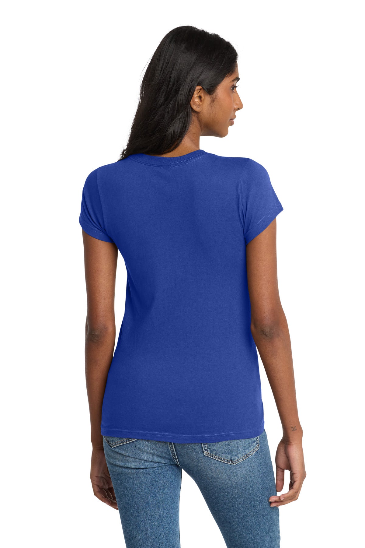 Deep Royal District Women's Fitted The Concert Tee DT5001 plain