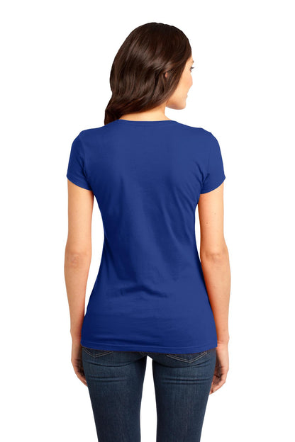 Deep Royal District Women's Fitted Very Important Tee . DT6001 plain