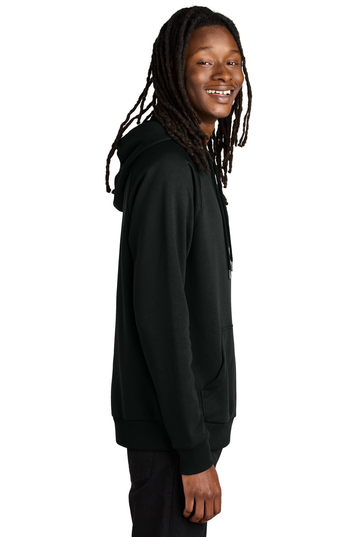 DeepBlack Allmade Unisex Organic CVC Fleece Pullover Hoodie AL5000 plain