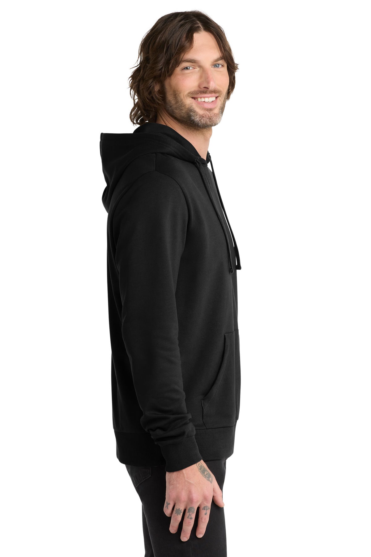 DeepBlack Allmade Unisex Organic French Terry Pullover Hoodie AL4000 plain