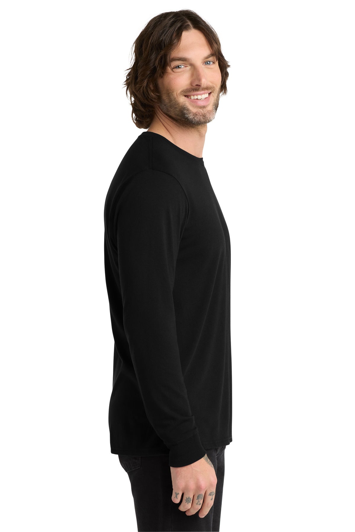 DeepBlack Allmade Unisex Tri-Blend Long Sleeve Tee AL6004 plain