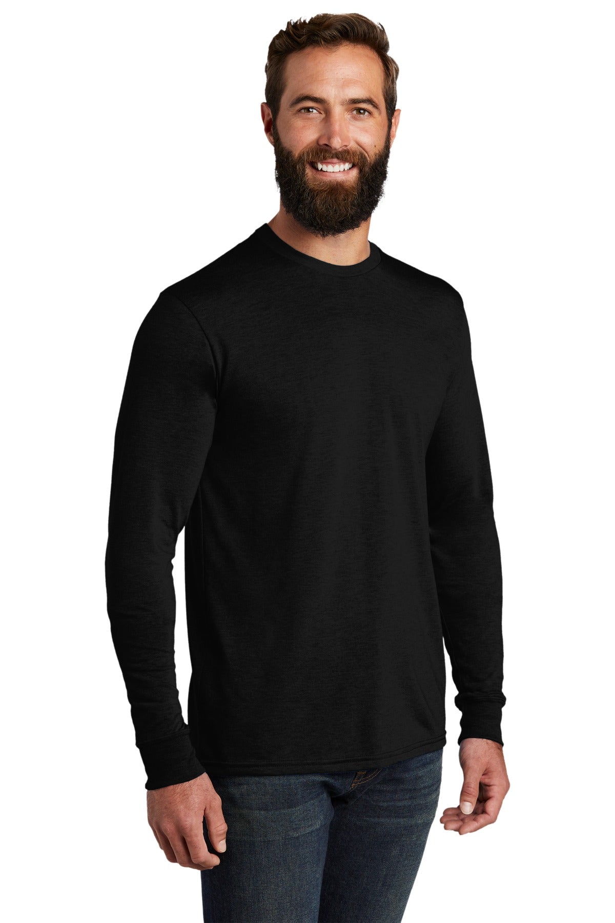 DeepBlack Allmade Unisex Tri-Blend Long Sleeve Tee AL6004 plain