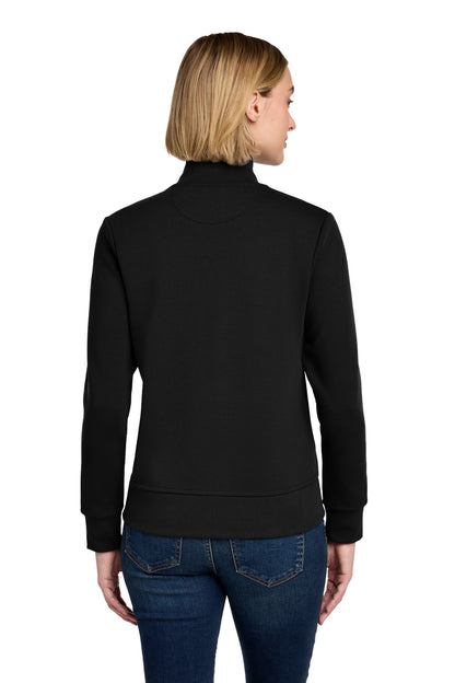 DeepBlack Brooks Brothers Women's Double-Knit Full-Zip BB18211 plain