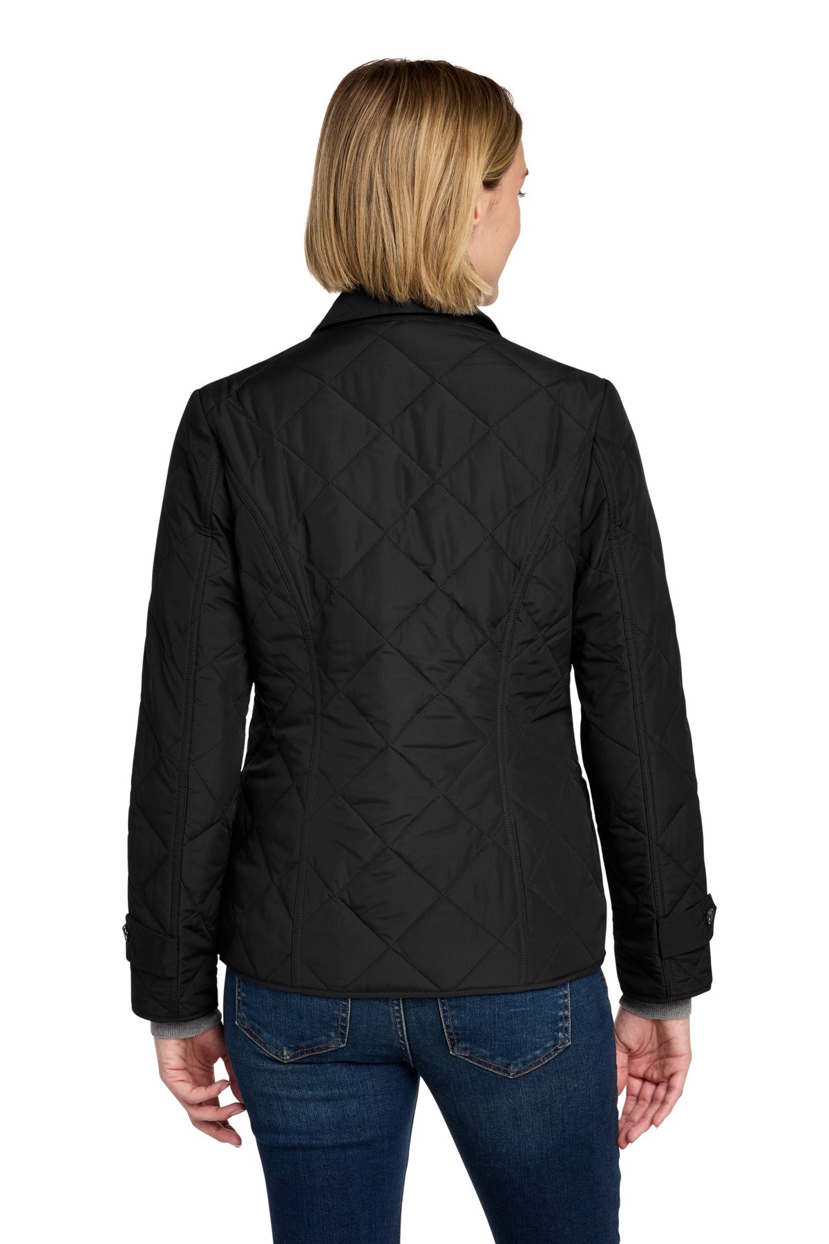 DeepBlack Brooks Brothers Women's Quilted Jacket BB18601 plain