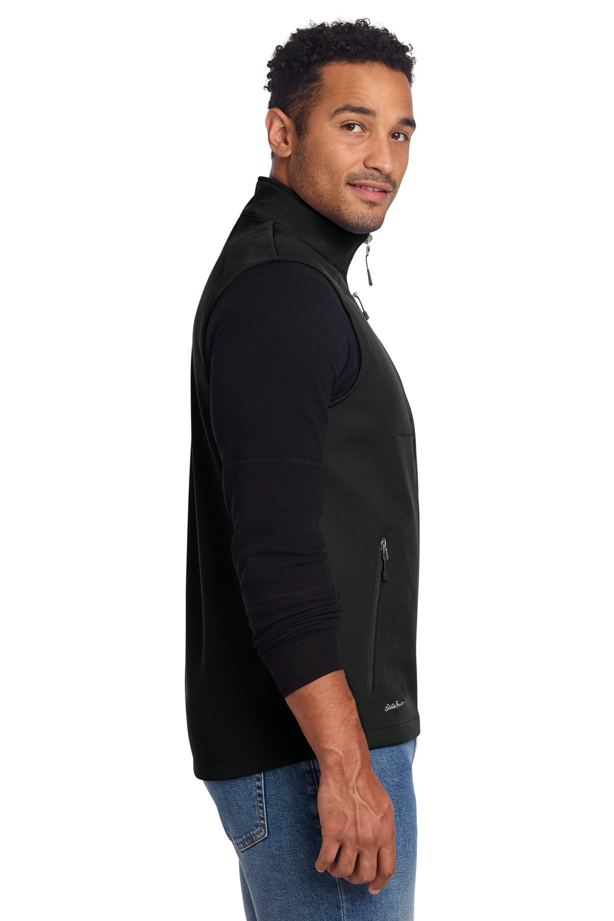 DeepBlack Eddie Bauer Stretch Soft Shell Vest EB546 plain