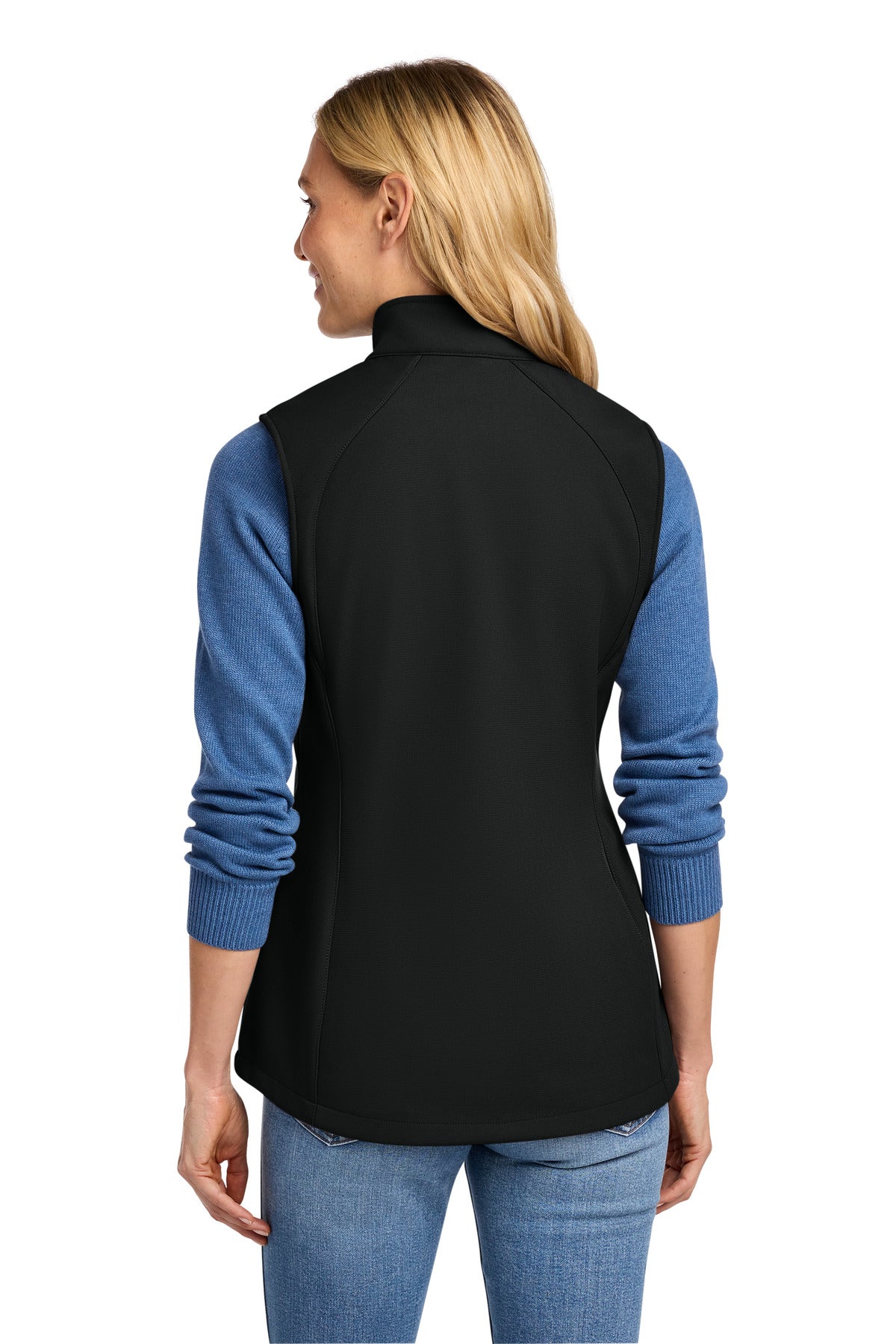 DeepBlack Eddie Bauer Women's Stretch Soft Shell Vest EB547 plain