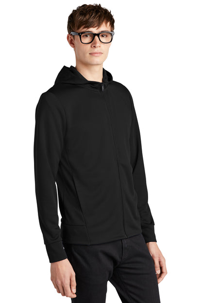 DeepBlack Mercer+Mettle Double-Knit Full-Zip Hoodie MM3002 plain