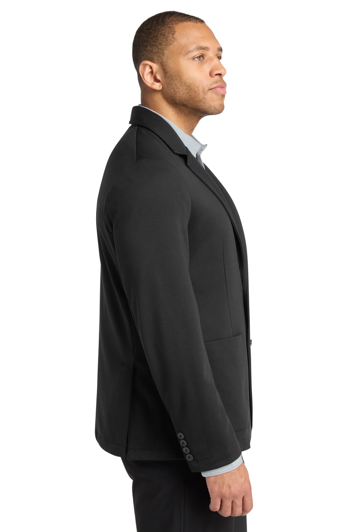 DeepBlack Mercer+Mettle Relaxed Knit Blazer MM3030