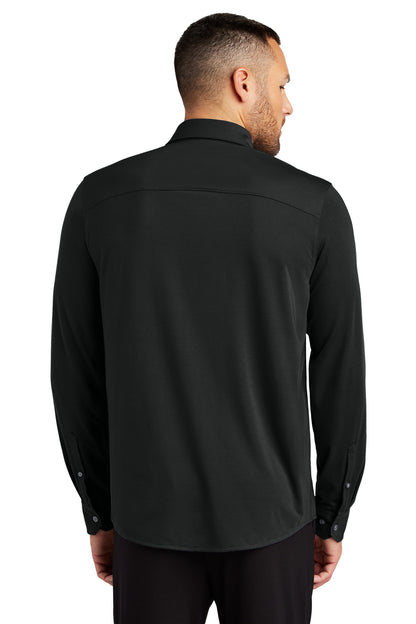 DeepBlack Mercer+Mettle Stretch Jersey Long Sleeve Shirt MM1018 plain