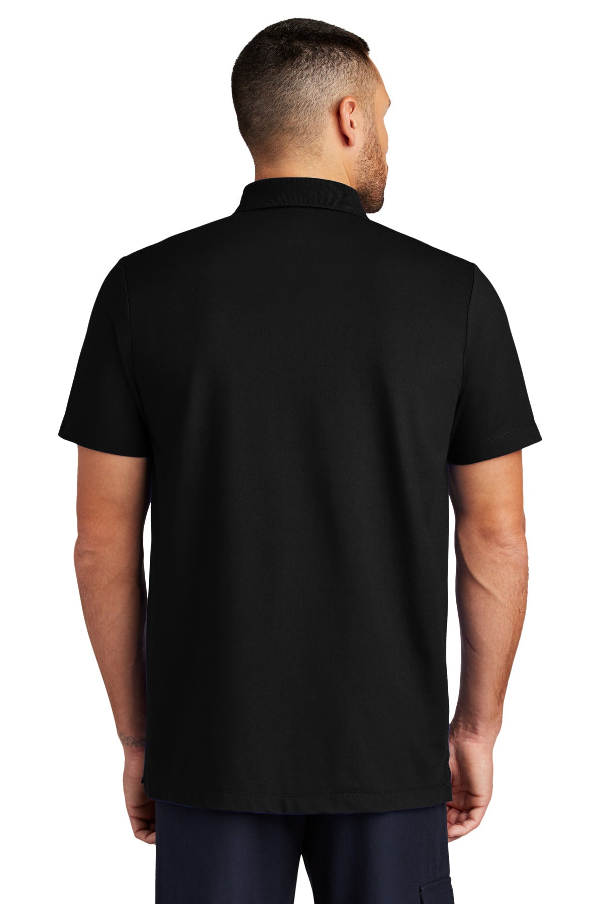 DeepBlack Mercer+Mettle Stretch Pique Polo MM1004 plain