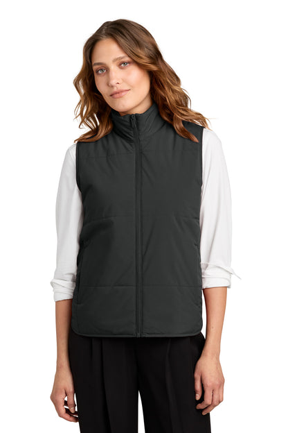 DeepBlack Mercer+Mettle Women's Brookline Quilted Vest MM7223 plain
