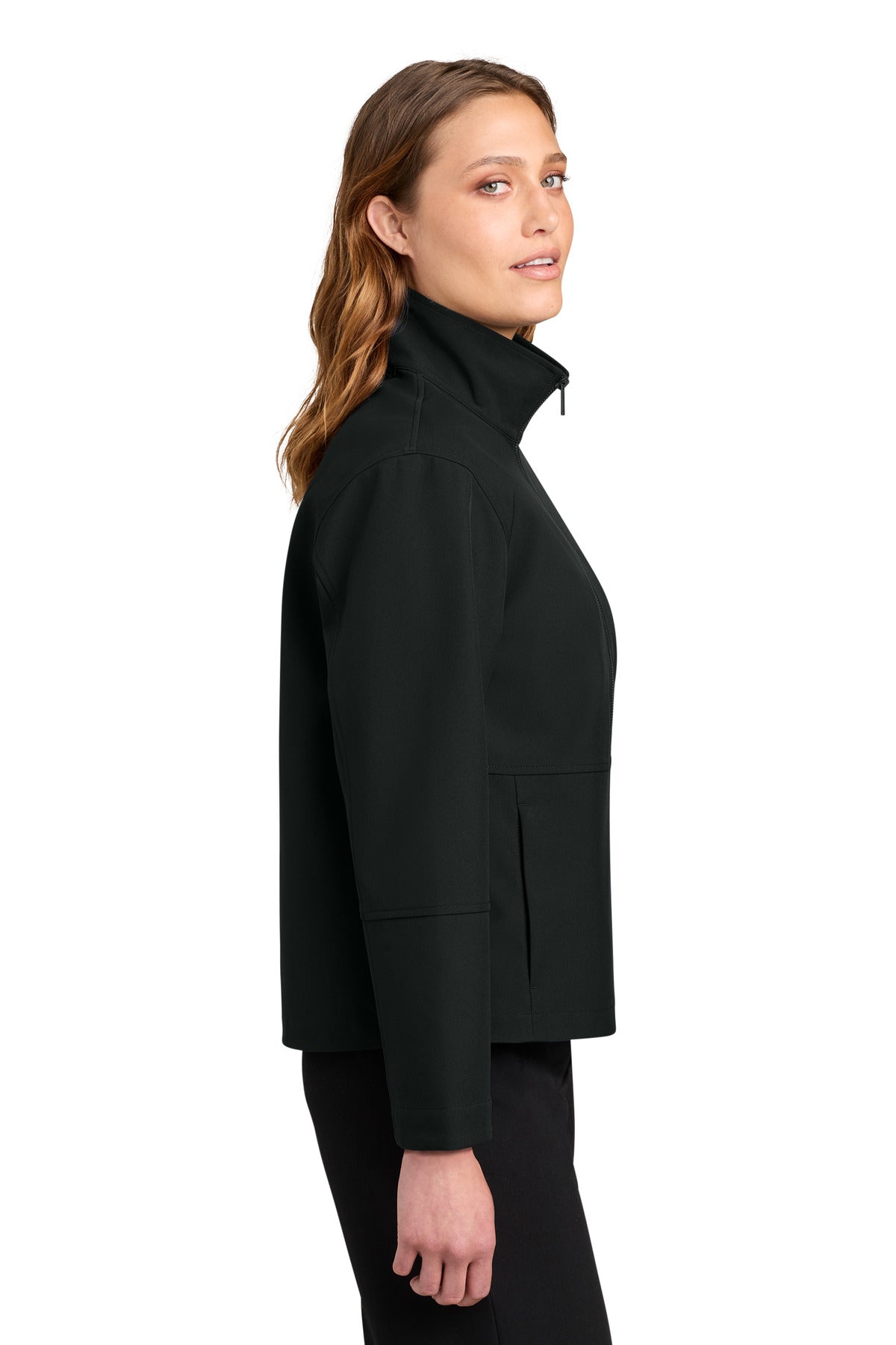 DeepBlack Mercer+Mettle Women's Comfort Soft Shell Jacket MM7105 plain