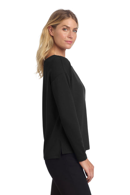 DeepBlack Mercer+Mettle Women's Stretch Drop Shoulder Pullover MM3013 plain