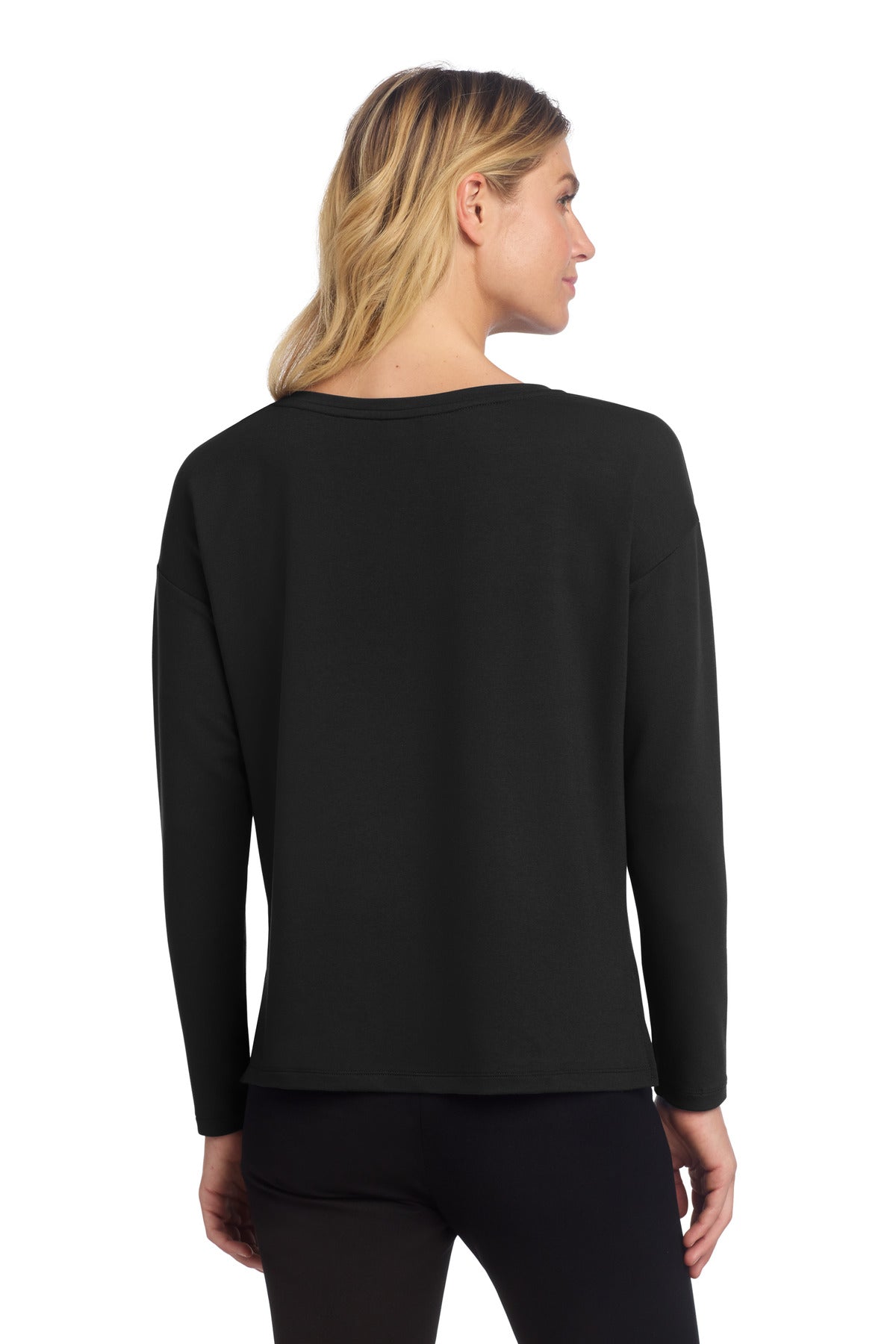 DeepBlack Mercer+Mettle Women's Stretch Drop Shoulder Pullover MM3013 plain