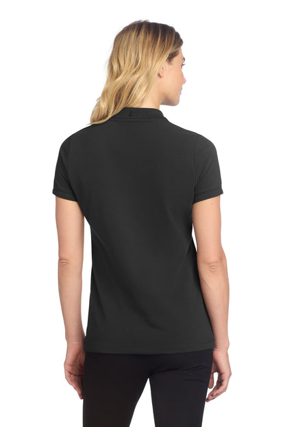 DeepBlack Mercer+Mettle Women's Stretch Heavyweight Pique Polo MM1001 plain