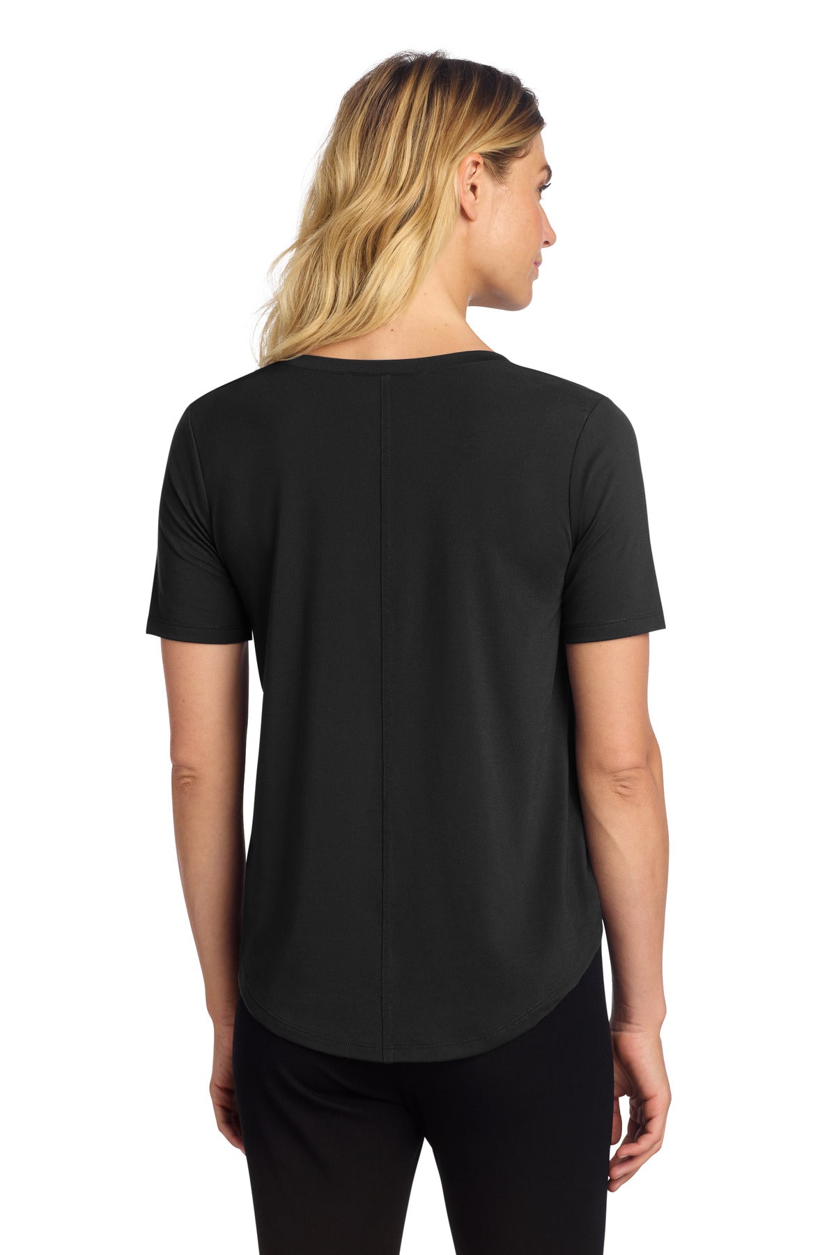 DeepBlack Mercer+Mettle Women's Stretch Jersey Relaxed Scoop MM1017 plain