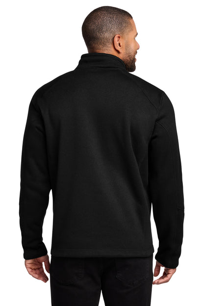 DeepBlack Port Authority Arc Sweater Fleece 1/4-Zip F426 plain