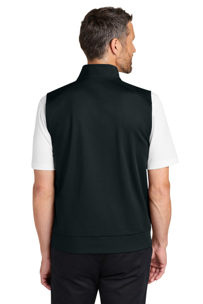 DeepBlack Port Authority C-FREE Double Knit 1/4-Zip Vest K880V plain