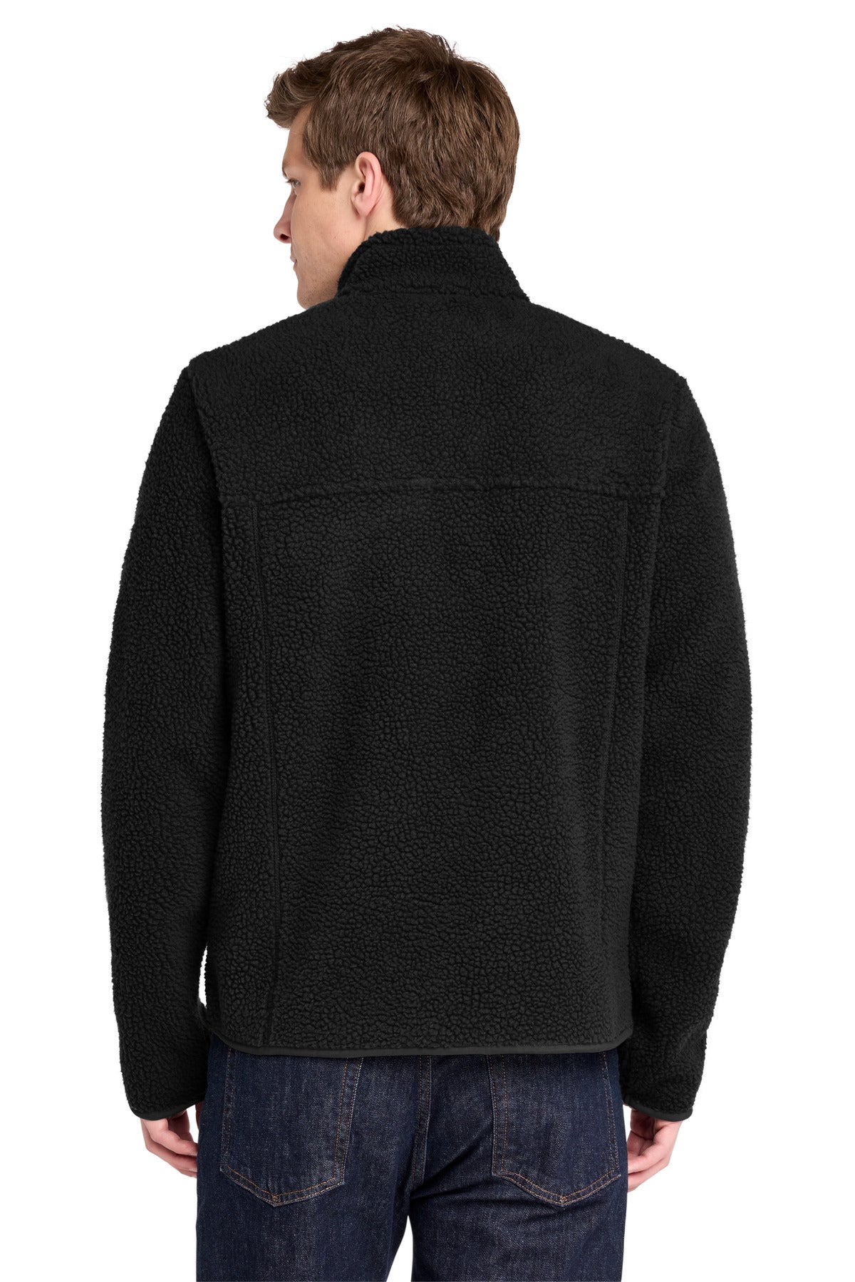DeepBlack Port Authority Camp Fleece Snap Pullover F140 plain