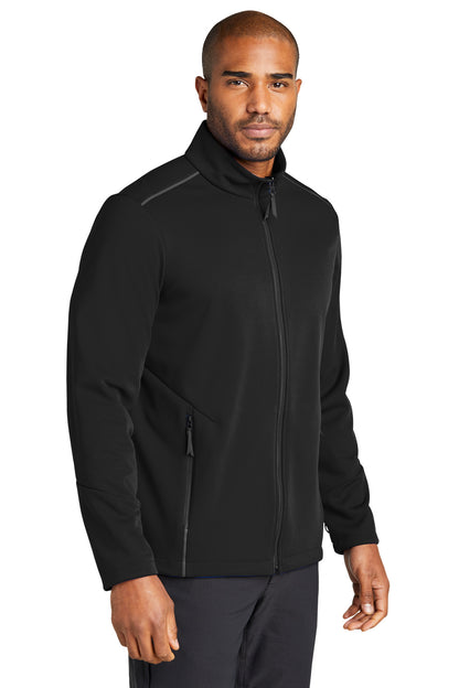 DeepBlack Port Authority Collective Tech Soft Shell Jacket J921 plain