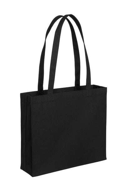 DeepBlack Port Authority Cotton Canvas Shopper Tote BG428 plain