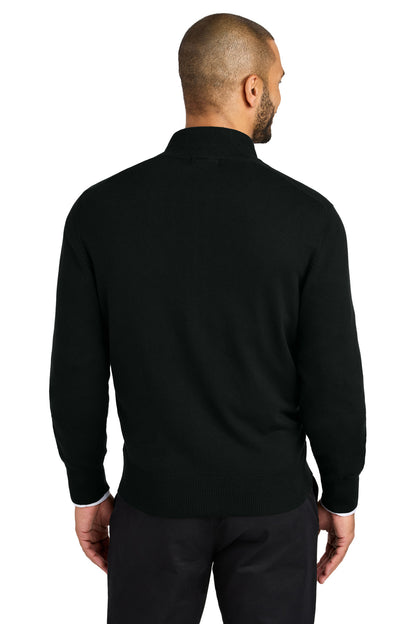 DeepBlack Port Authority Easy Care Full-Zip Sweater SW2901 plain