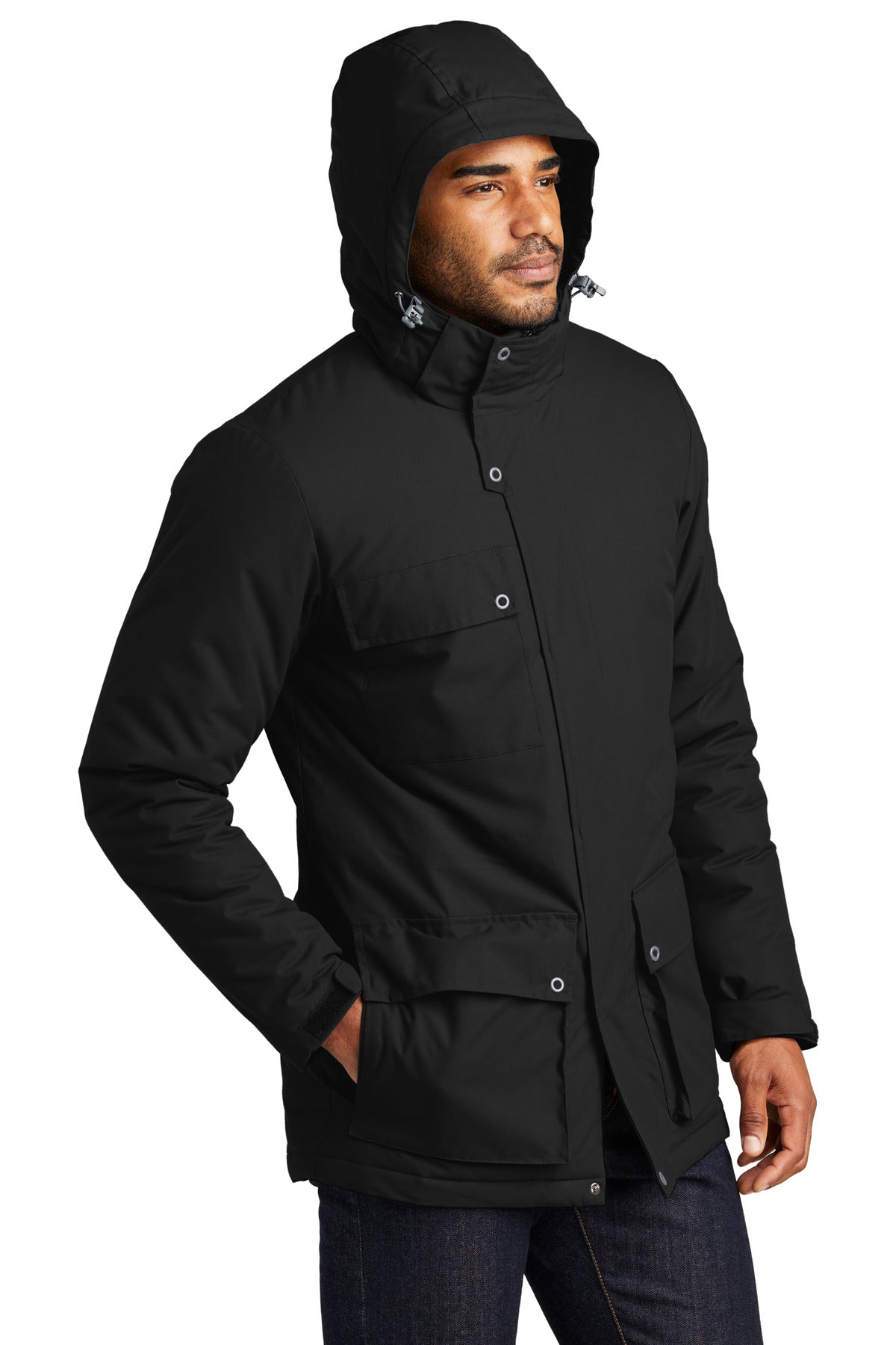 DeepBlack Port Authority Excursion Parka J599 plain