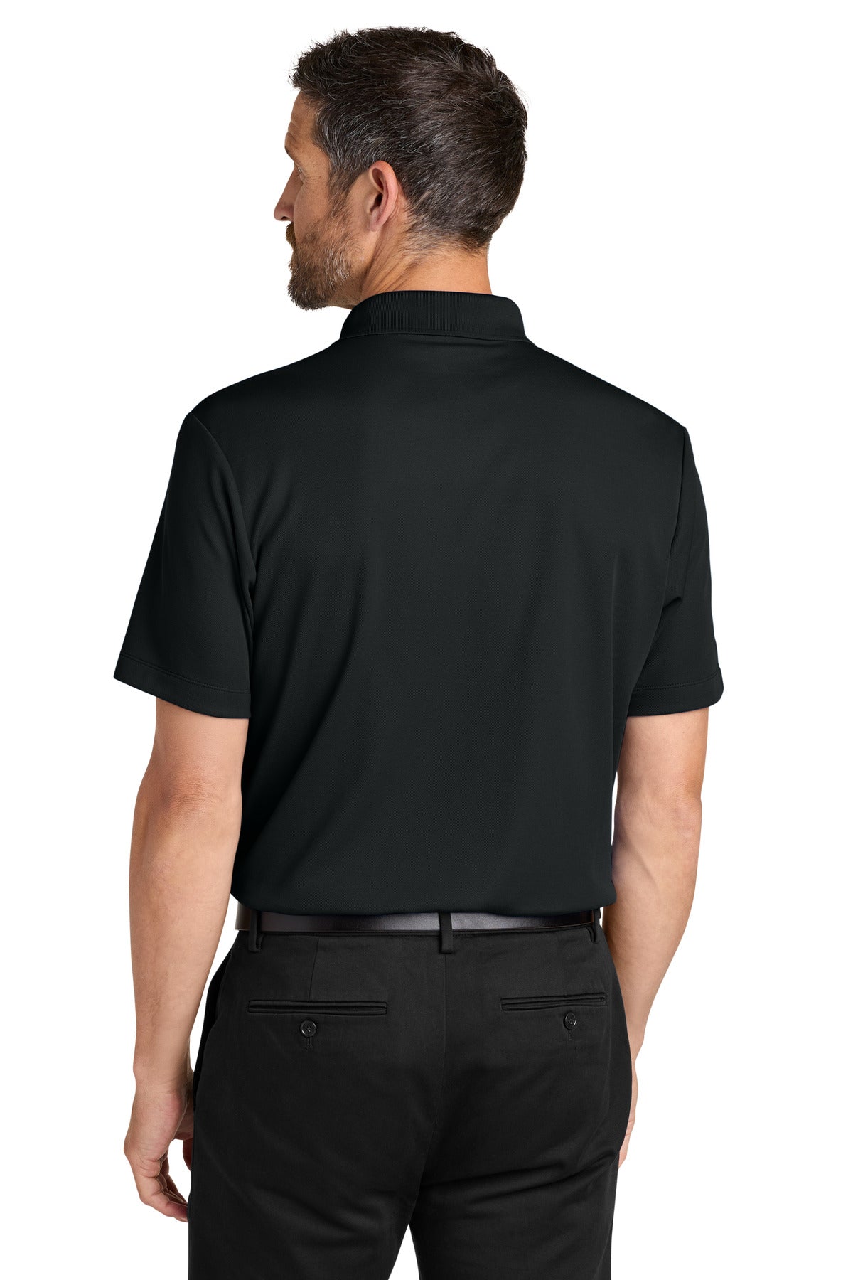 DeepBlack Port Authority Plaited Pique Polo K620 plain
