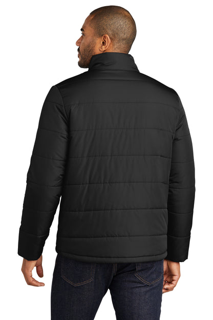 DeepBlack Port Authority Puffer Jacket J852 plain