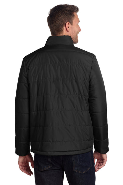 DeepBlack Port Authority Puffer Jacket J852 plain