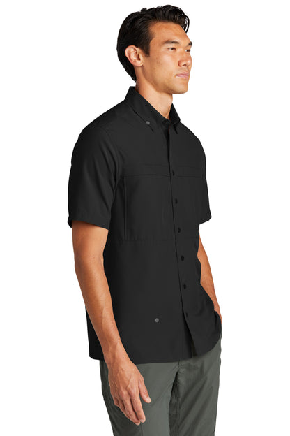 DeepBlack Port Authority Short Sleeve UV Daybreak Shirt W961 plain
