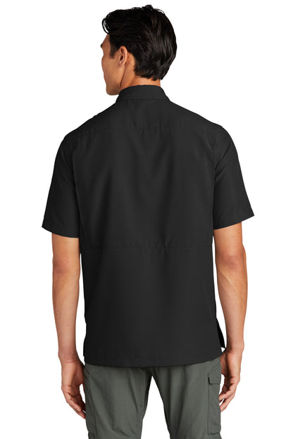 DeepBlack Port Authority Short Sleeve UV Daybreak Shirt W961 plain