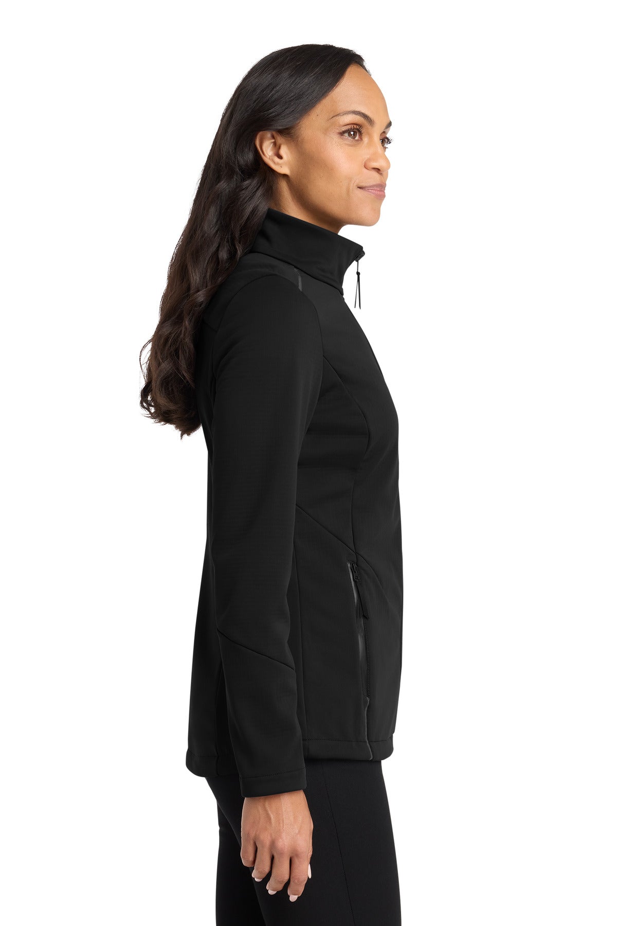 DeepBlack Port Authority Women's Collective Tech Soft Shell Jacket L921 plain
