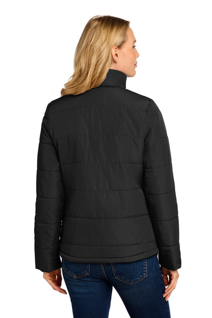 DeepBlack Port Authority Women's Puffer Jacket L852 plain