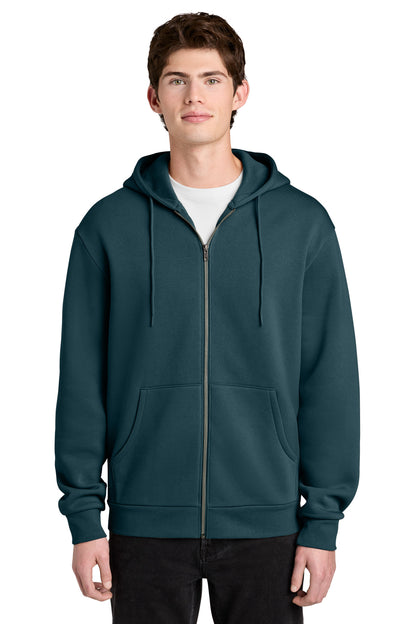 DeepCyan District MelloFleece Full-Zip Hoodie DT6702 plain