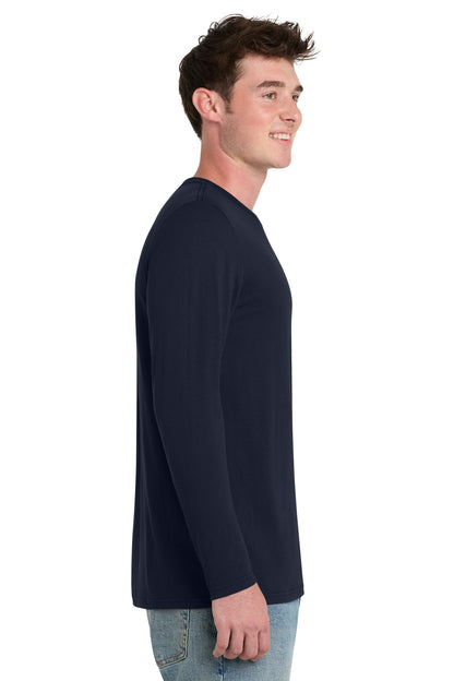 DeepNavy Port & Co Tri-Blend Long Sleeve Tee. PC330LS plain