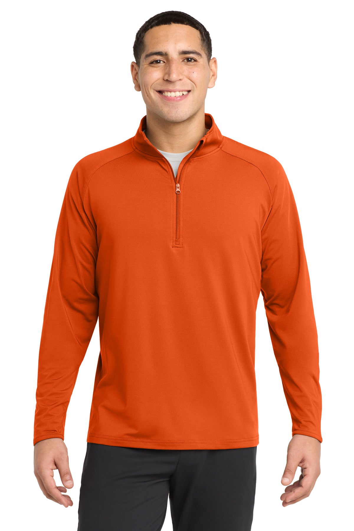 DeepOrange Sport-Tek Sport-Wick Stretch 1/4-Zip Pullover. ST850