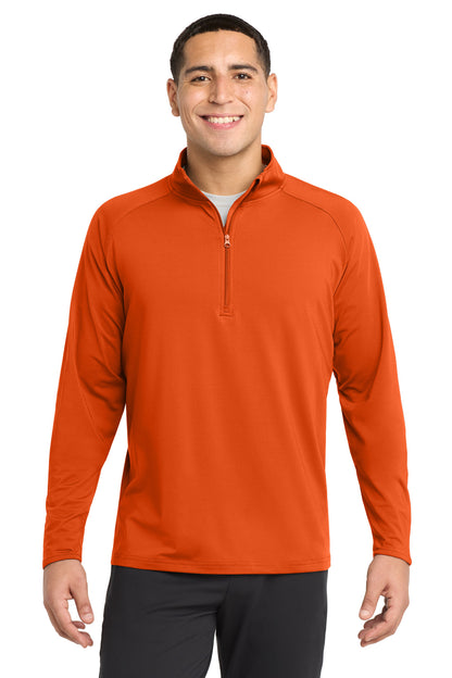 DeepOrange Sport-Tek Sport-Wick Stretch 1/4-Zip Pullover. ST850