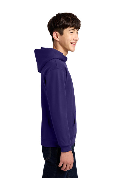 DeepPurple Jerzees - Youth NuBlend Pullover Hooded Sweatshirt. 996Y plain