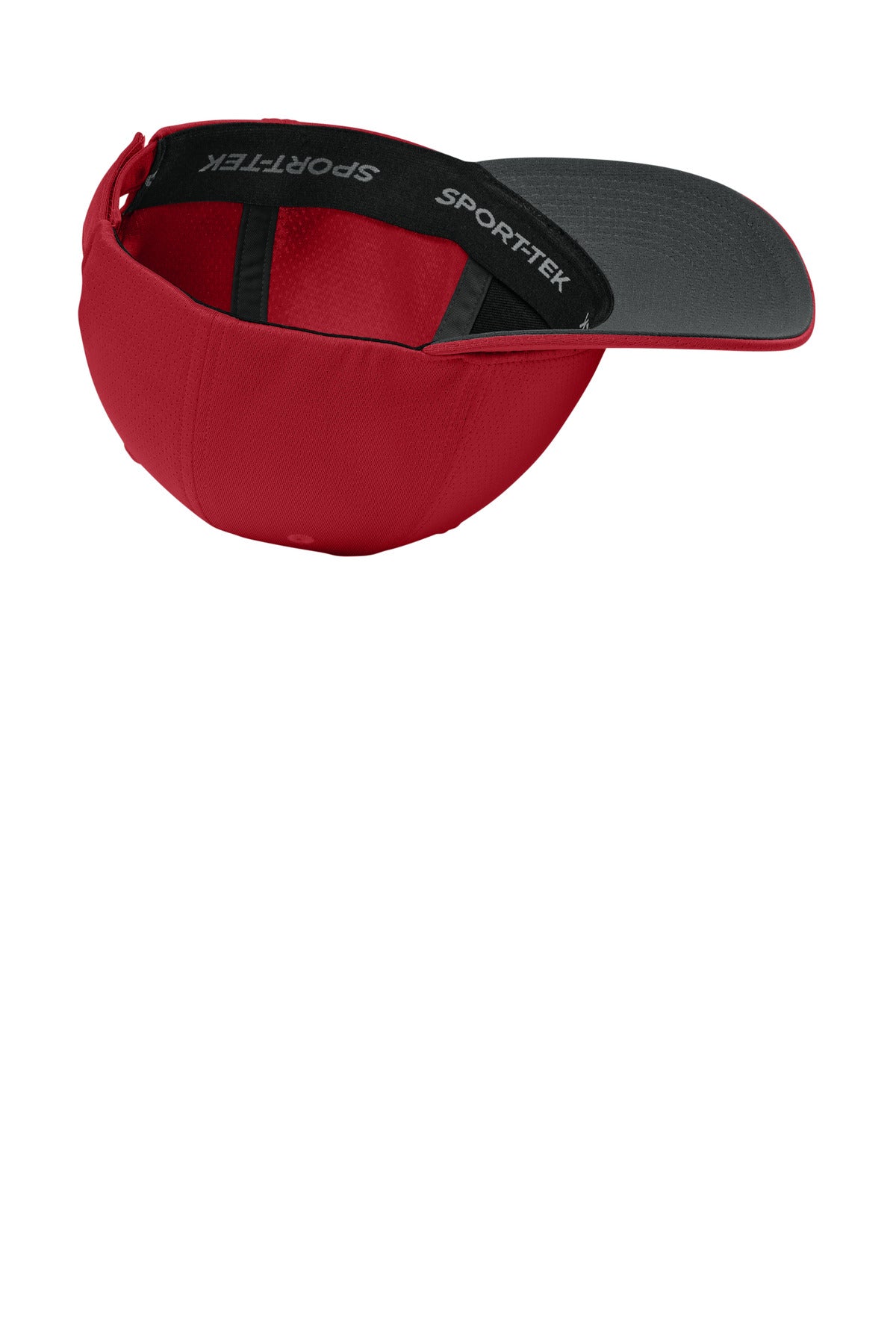 DeepRed Sport-Tek Impact Mesh Stretch-Tek Adjustable Cap STC71 plain
