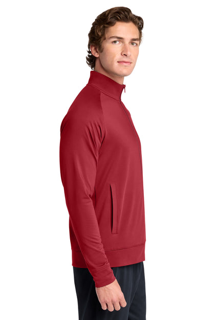 DeepRed Sport-Tek Sport-Wick Stretch Full-Zip Cadet Jacket ST857