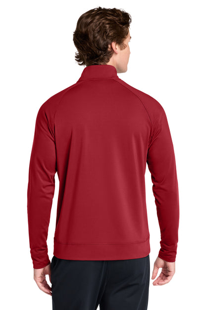 DeepRed Sport-Tek Sport-Wick Stretch Full-Zip Cadet Jacket ST857