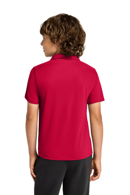 DeepRed Sport-Tek Youth UV Micropique Polo YST740 plain