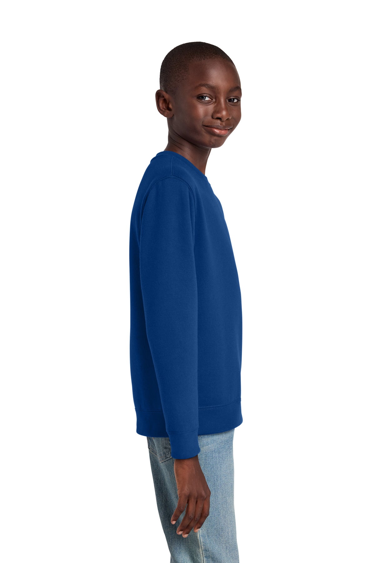 DeepRoyal District Youth V.I.T. Fleece Crew DT6104Y plain