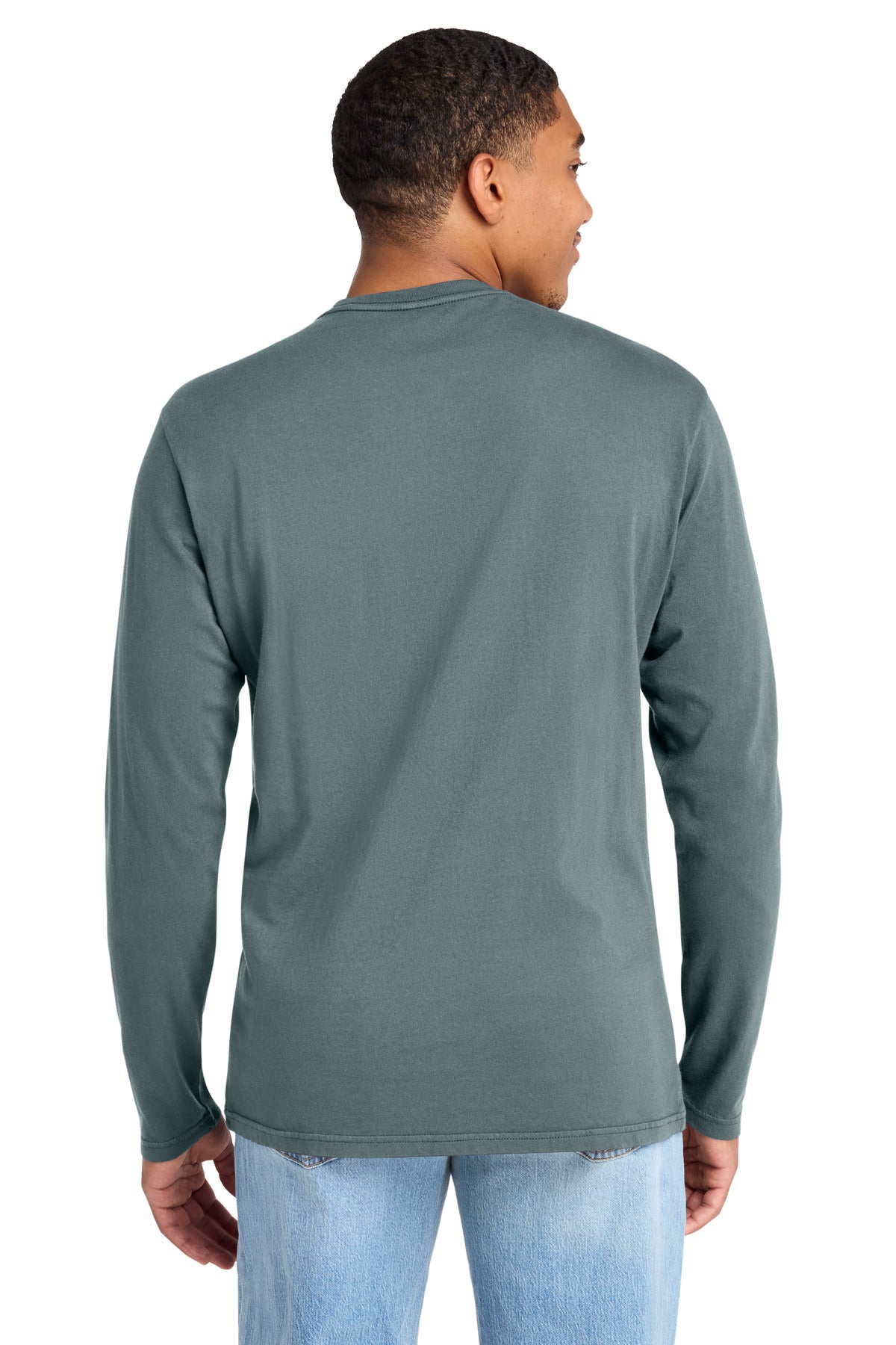 DeepStlBlu District Wash Long Sleeve Tee DT2103