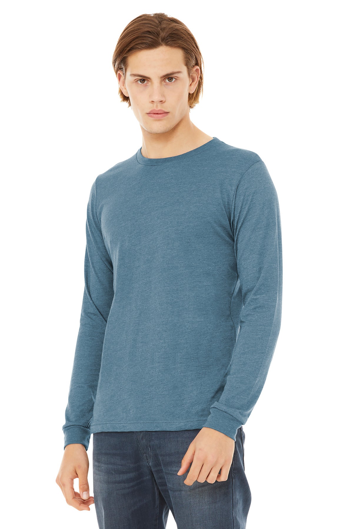 DenimTB BELLA+CANVAS Unisex Triblend Long Sleeve Tee BC3513 plain