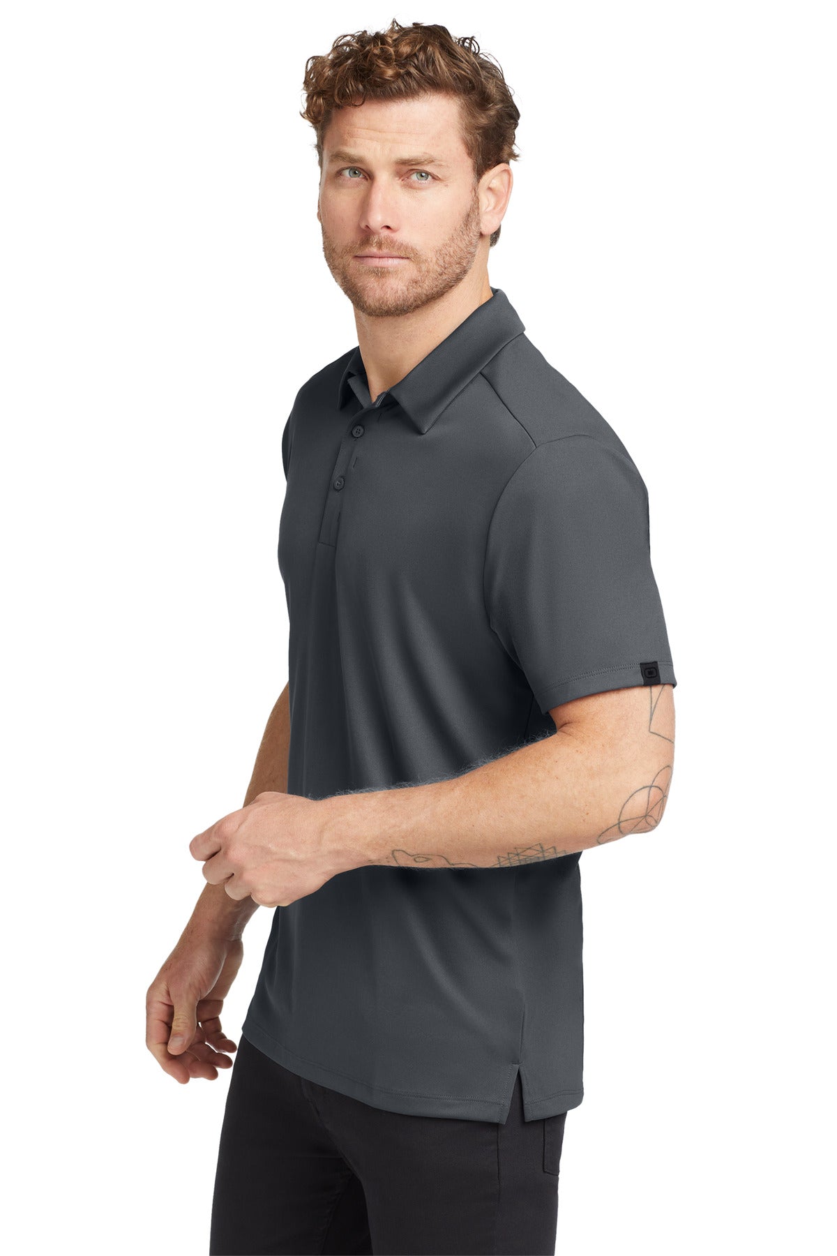 Diesel Grey OGIO Framework Polo. OG125 plain
