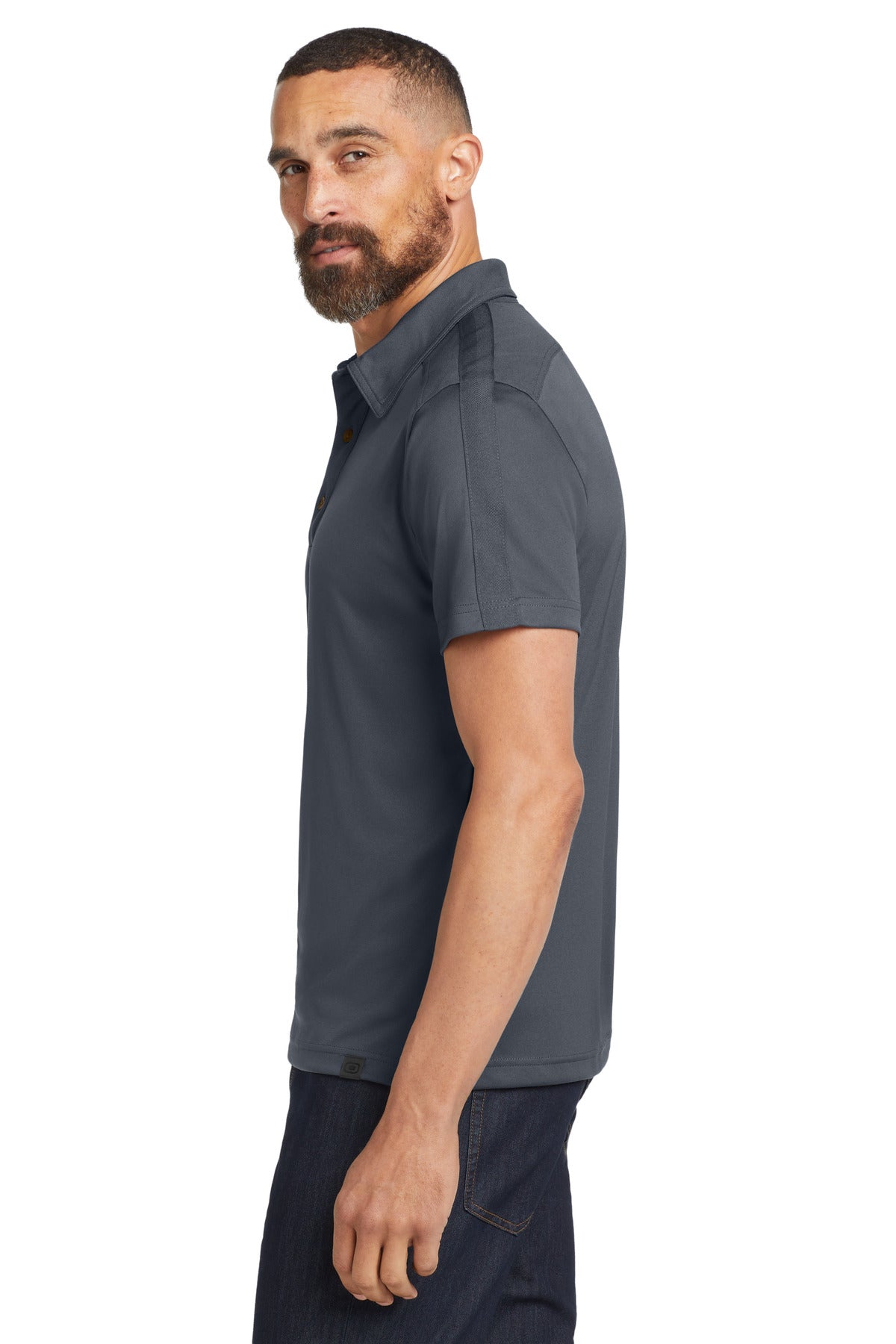 Diesel Grey OGIO - Hybrid Polo. OG109 plain
