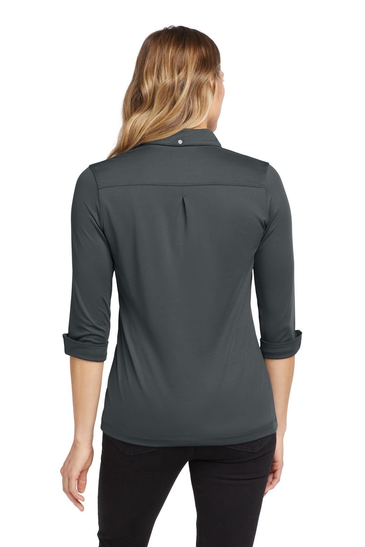 Diesel Grey OGIO Women's Gauge Polo. LOG122 plain